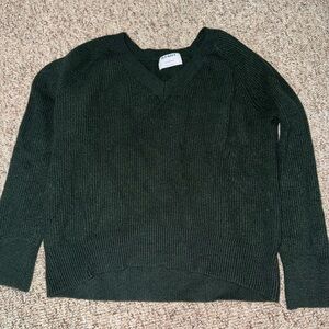 Old Navy Dark Knit V-Neck Sweater